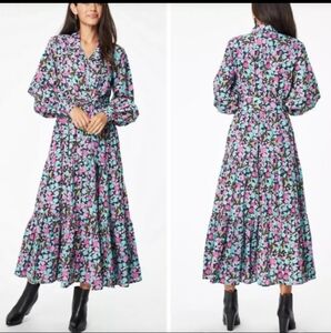 Roller Rabbit Floral Maxi Dress - Pink, Blue, Black